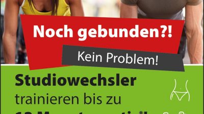 Studiowechsler trainieren bis zu 12 Monate gratis!
